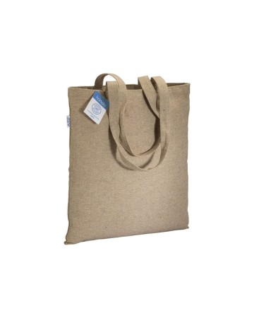SHOPPER CARBON NEUTRAL IN COTONE RICICLATO  280 G/M2, MANICI LUNGHI 22118