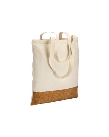 SHOPPER IN COTONE 135 G/M2,   BASE IN SUGHERO, MANICI LUNGHI 22122