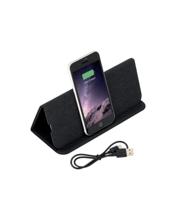 MOUSEPAD E SUPPORTO PER CELLULARE IN R-PET, CON CARICABATTERIE WIRELESS 22444