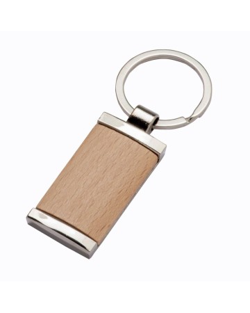 PORTACHIAVI IN METALLO RETTANGOLARE, CON PARTICOLARE FRONTALE IN LEGNO 22901