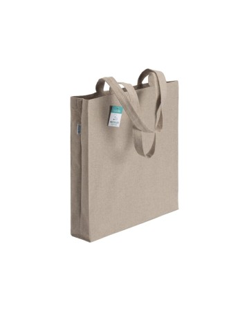 SHOPPER  IN COTONE RICICLATO 190 G/M2, MANICI LUNGHI E SOFFIETTO 23101