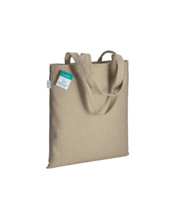 SHOPPER IN COTONE RICICLATO 280 G/M2, MANICI LUNGHI E SOFFIETTO 23112