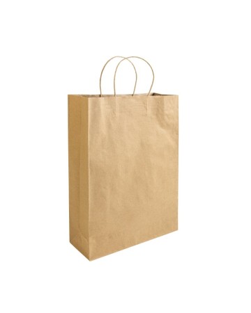 SHOPPER IN CARTA RICICLATA 100 GR/M2 CON SOFFIETTO 23123