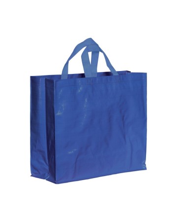 SHOPPER IN PP  RICICLATO LAMINATO 120G/M2, MANICI CORTI E SOFFIETTO 23135