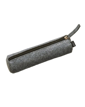 ASTUCCIO PORTA PENNE/TRUCCHI IN FELTRO R-PET CON CHIUSURA CON ZIP 23136