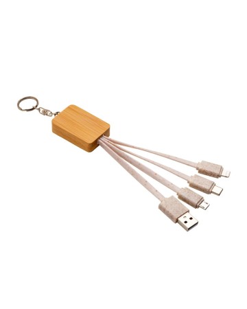 CAVO ALIMENTAZIONE USB-TYPE C/LIGHTING/MICRO USB CON PORTACHIAVI 23411