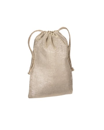 SACCHETTO REGALO IN POLICOTONE BRILLANTE 90 G/M2 CON CHIUSURA A STROZZO 24125