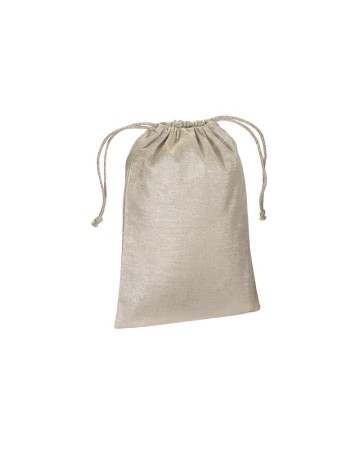 SACCHETTO REGALO IN POLICOTONE BRILLANTE 90 G/M2 CON CHIUSURA A STROZZO 24126