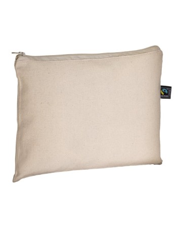 BEAUTY CASE IN COTONE FAIRTRADE ? 180 G/M2 CON CHIUSURA CON ZIP 24137