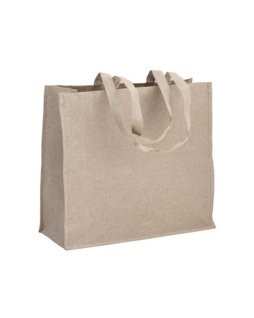 SHOPPER IN COTONE RICICLATO 120 G/M2 CON INTERNO LAMINATO IN PP 24139