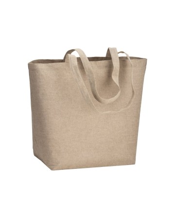 SHOPPER IN COTONE RICICLATO 120 G/M2 CON INTERNO LAMINATO IN PP 24140