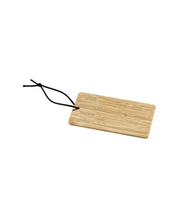 ETICHETTA PORTA INDIRIZZO PER BAGAGLI IN BAMBU 24428