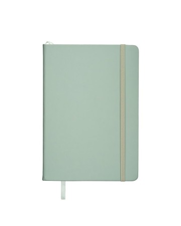 QUADERNO CON COPERTINA IN PU IN COLORI PASTELLO ED ELASTICO DI CHIUSURA 24438