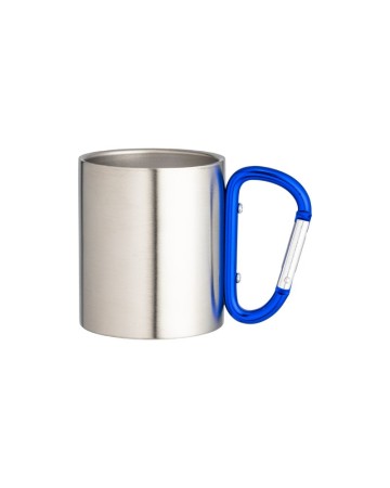 TAZZA IN ACCIAIO CON MANICO IN ALLUMINIO A MOSCHETTONE, 200 ML 24441