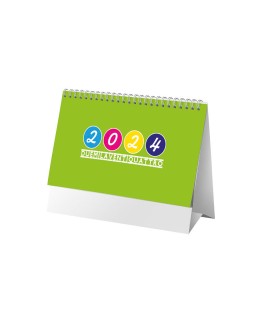 CALENDARIO MENSILE 2024 DA TAVOLO. TESTI IN ITALIANO