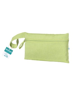 PORTA DOCUMENTI IN COTONE RICICLATO 180 G/M2  CON CHIUSURA A ZIP, CERTIFICATO GRS 25111