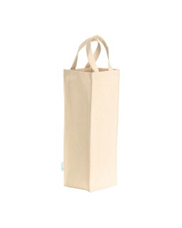 BORSA PORTA BOTTIGLIA SINGOLA IN COTONE RICICLATO DA 250 G/M2 25112