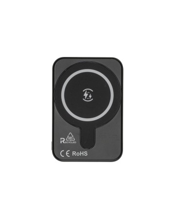 POWER BANK MAGNETICA R-ABS 5000 MAH, OUTPUT WIRELESS 15W CON STICKER MAGNETICO 25411