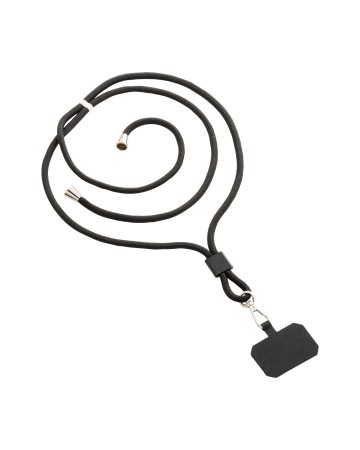 CORDINO PORTA CELLULARE IN POLIESTERE CON TAG PER PERSONALIZZAZIONE 25415