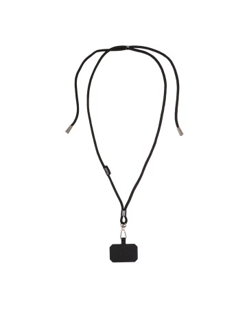 CORDINO PORTA BADGE/CELLULARE IN RPET CON TAG PER PERSONALIZZAZIONE 25417