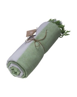 TELO MARE/FOUTA IN COTONE RICICLATO 180 G/M2 CERTIFICATO GRS 25432
