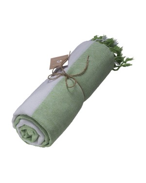TELO MARE/FOUTA IN COTONE RICICLATO 180 G/M2 CERTIFICATO GRS 25432