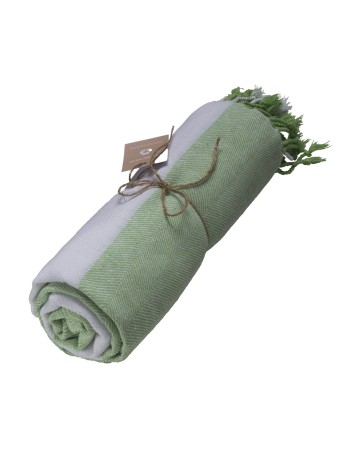 TELO MARE/FOUTA IN COTONE RICICLATO 180 G/M2 CERTIFICATO GRS 25432