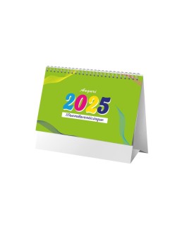 CALENDARIO MENSILE 2025 DA TAVOLO, 13 FOGLI SU CARTA PATINATA OPACA, 4 COLORI 25D070