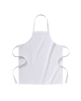 GREMBIULE LUNGO BIANCO IN 100 % COTONE (180 G/M2) 70X85 CM 26420