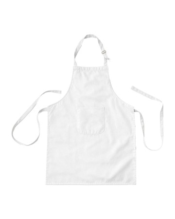 GREMBIULE DA CUCINA LUNGO REGOLABILE IN COTONE E POLIESTERE. TASCA FRONTALE 2643001