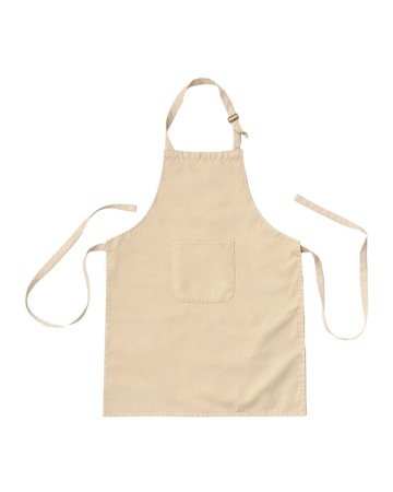 GREMBIULE DA CUCINA LUNGO REGOLABILE IN COTONE E POLIESTERE. TASCA FRONTALE 2643022