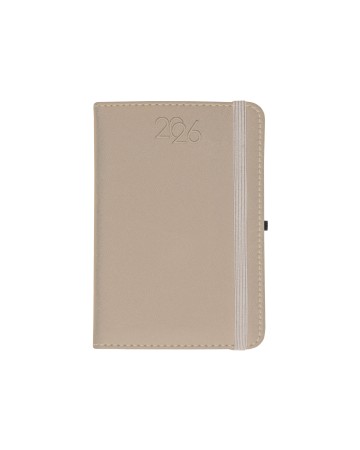 AGENDA GIORNALIERA 2026, COPERTINA RIGIDA IN PU TERMOVIRANTE CON IMPUNTURA PERIMETRALE 26711