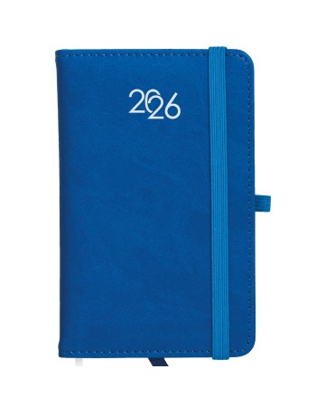 AGENDA TASCABILE SETTIMANALE 2026, COPERTINA RIGIDA IN PU TERMOVIRANTE CON IMPUNTURA 26715