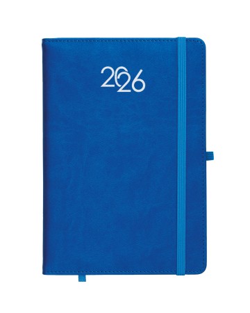 AGENDA GIORNALIERA 2026, COPERTINA RIGIDA IN PU TERMOVIRANTE CON IMPUNTURA PERIMETRALE 26716