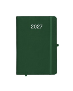 AGENDA GIORNALIERA 2027, COPERTINA RIGIDA IN PU TERMOVIRANTE CON IMPUNTURA PERIMETRALE 26716