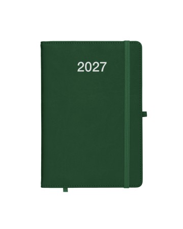 AGENDA GIORNALIERA 2027, COPERTINA RIGIDA IN PU TERMOVIRANTE CON IMPUNTURA PERIMETRALE 26716