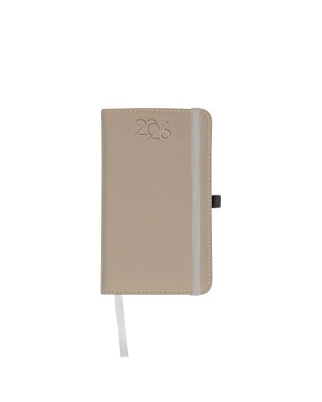 AGENDA TASCABILE SETTIMANALE 2026, COPERTINA RIGIDA IN PU TERMOVIRANTE CON IMPUNTURA 26721