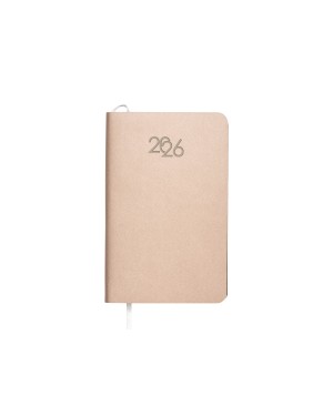 AGENDA TASCABILE SETTIMANALE 2026 CON COPERTINA FLESSIBILE IN PU TERMOVIRANTE 26745