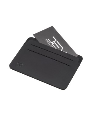 PORTA CARTE ANTI RFID IN SOFT PU. CON SEI COMPARTIMENTI PER CARTE E LOGO RFID DM25402