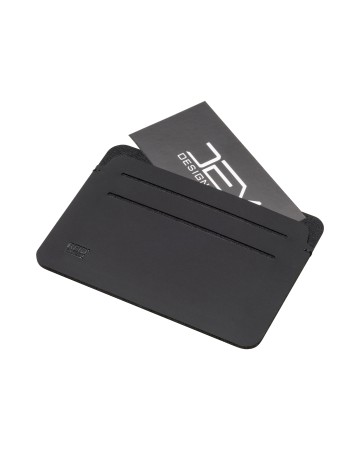 PORTA CARTE ANTI RFID IN SOFT PU. CON SEI COMPARTIMENTI PER CARTE E LOGO RFID DM25402