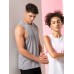 MEN'S HIGH NECK SLASH ARMHOLE VEST  SKSF232