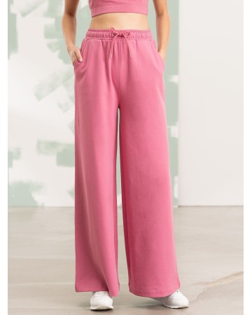 WOMEN'S SUSTAINABLE FASHION WIDE LEG JOGGERS  SKSK431