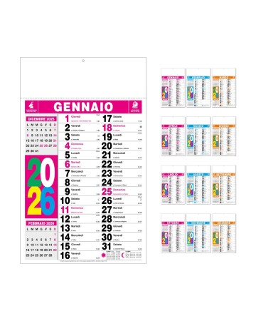CALENDARIO OLANDESE FULL COLOR D080