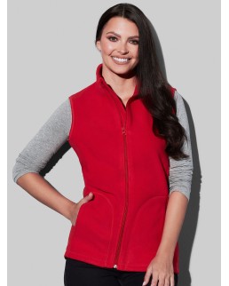 ACTIVE PILE GILET WOMEN 100% POLY 