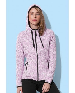 ACTIVE KNIT DONNA PILE JACKET CAPP. 100% POLY 