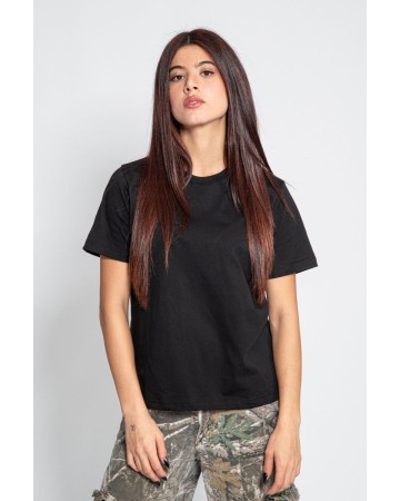 T-SHIRT ORGANICA DONNA G/C M/C 100% COT ORG 170G/M IT643T
