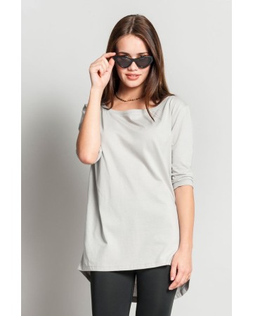 MAGLIA DONNA BACK LONGER C/A M/3-4 100% COT.140 GR  IT669