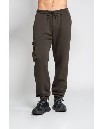 PANTALONE CARGO FELPA SOFT 75/25% COT/POL 320 G/M CIOCCOLATO-XS IT829T