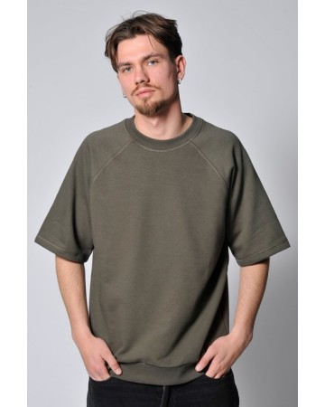 FELPA 365 RAGLAN G/C M/C 88/12% COT/POL 360 GR/M IT839T