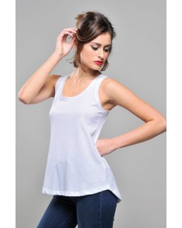 CANOTTIERA DONNA BACK LONGER 100% COT